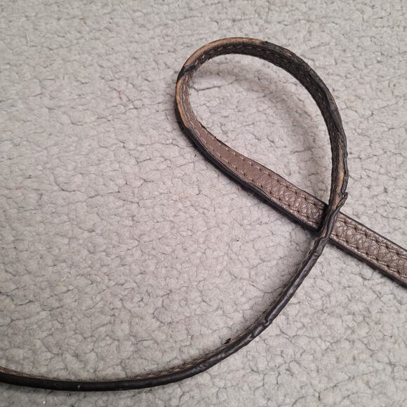 Tory Burch Bag Womens Brown Leather Mcgraw Foldover Tassel Crossbody Handbag - Picture 9 of 9